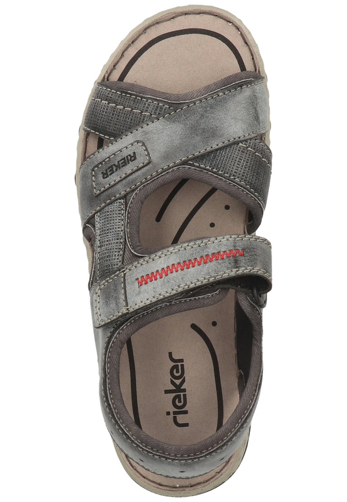 Rieker Sandalen Lederimitat Asphalt - surf4shoes