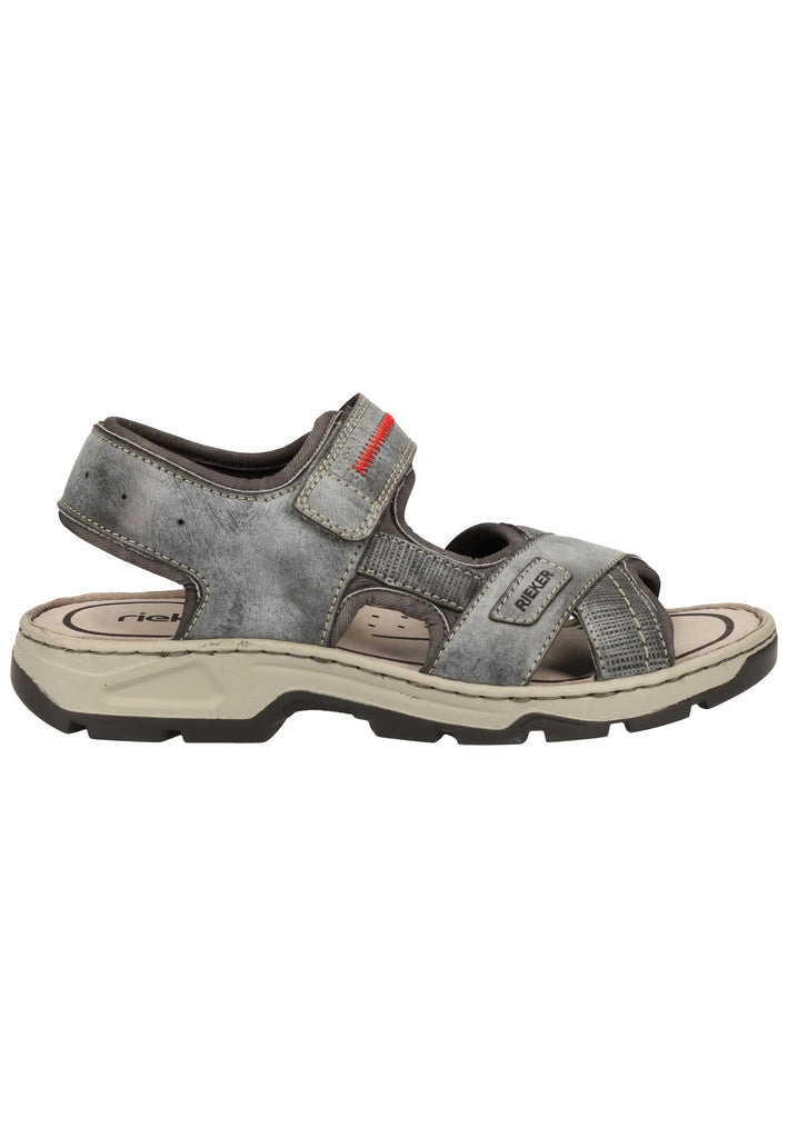 Rieker Sandalen Lederimitat Asphalt - surf4shoes