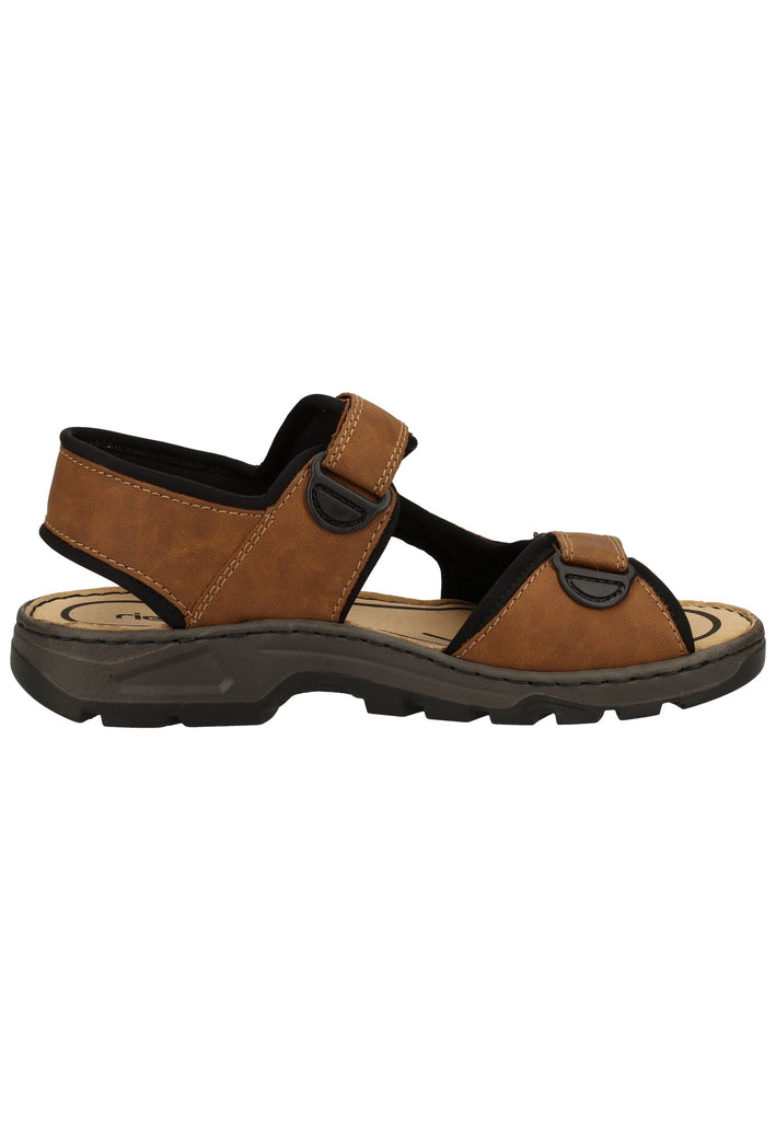 Rieker Sandalen Lederimitat Braun - surf4shoes