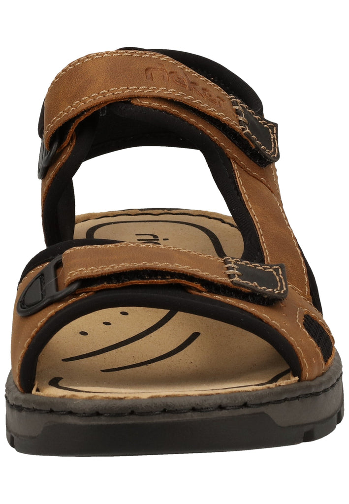 Rieker Sandalen Lederimitat Braun - surf4shoes