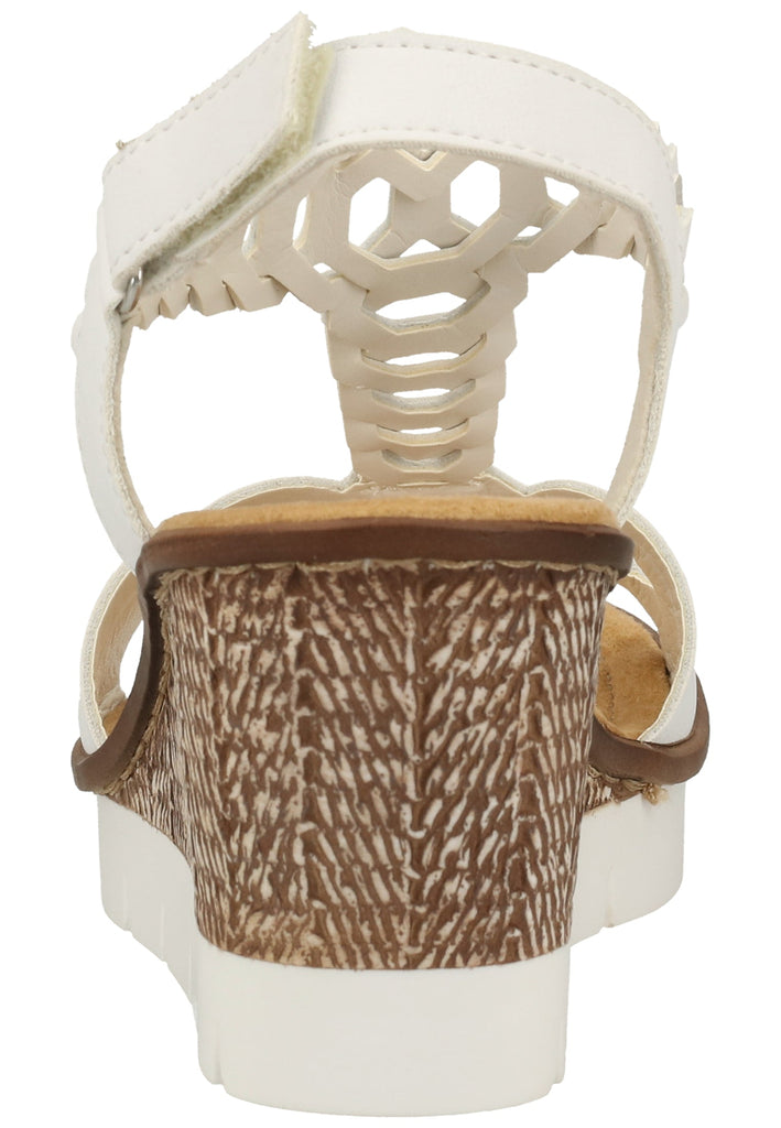 Rieker Sandalen Lederimitat Weiß - surf4shoes