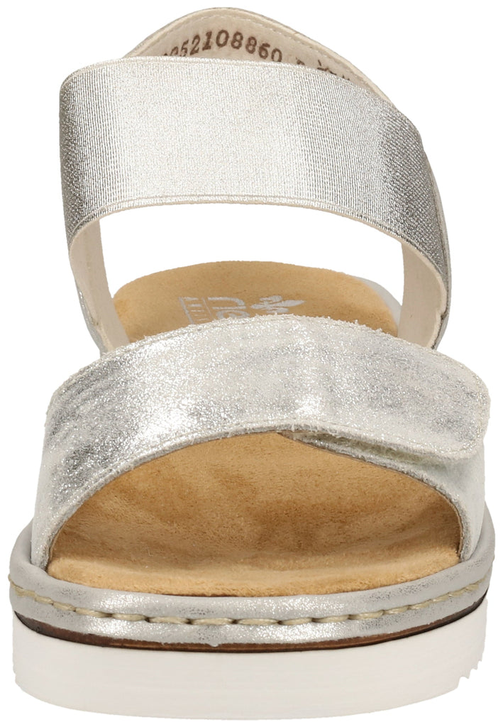Rieker Sandalen Leder Silber - surf4shoes