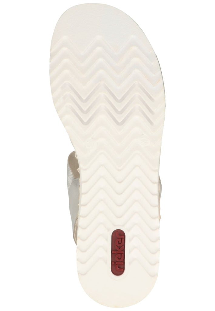 Rieker Sandalen Leder Silber - surf4shoes