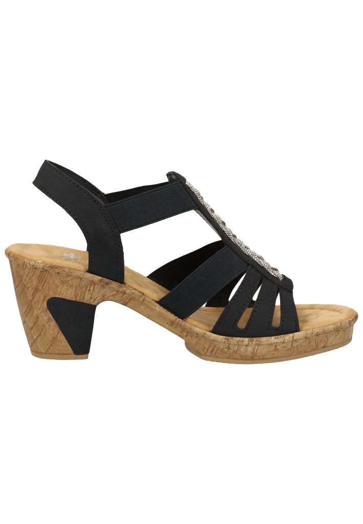 Rieker Sandalen Lederimitat Pazifik - surf4shoes