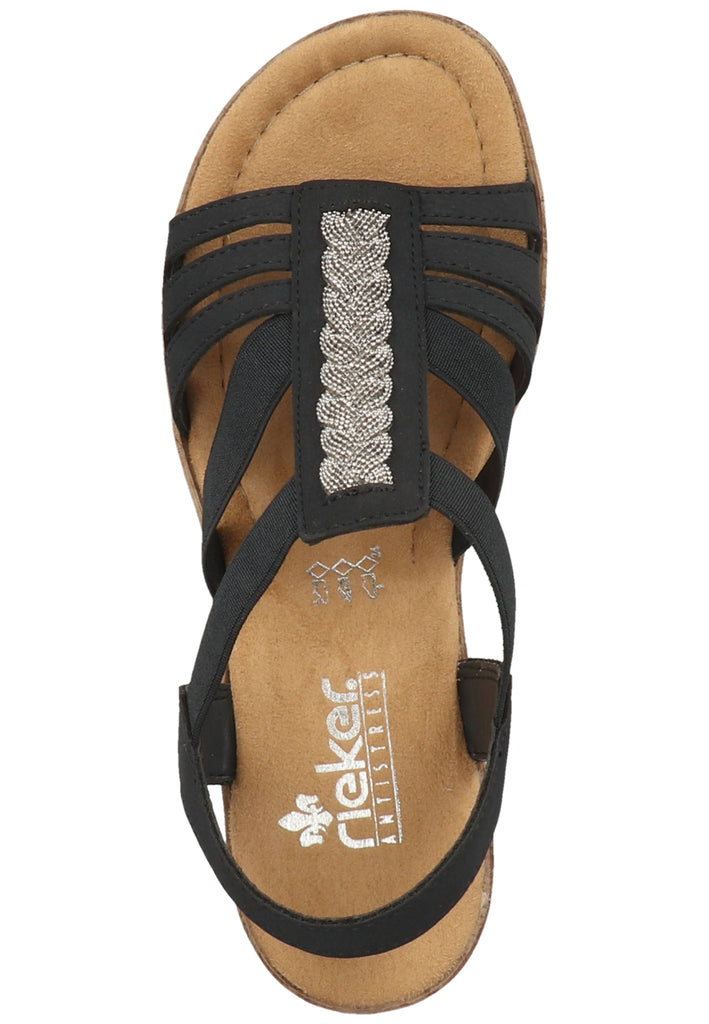 Rieker Sandalen Lederimitat Pazifik - surf4shoes