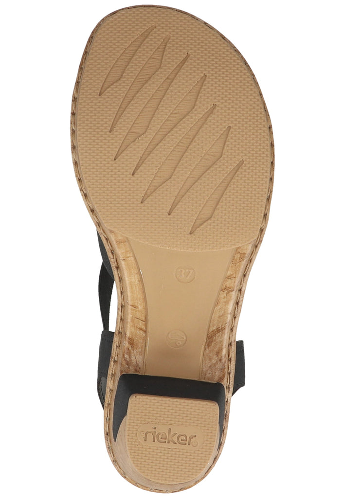 Rieker Sandalen Lederimitat Pazifik - surf4shoes