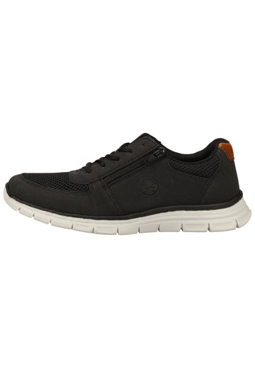 Rieker Sneaker Lederimitat Schwarz - surf4shoes