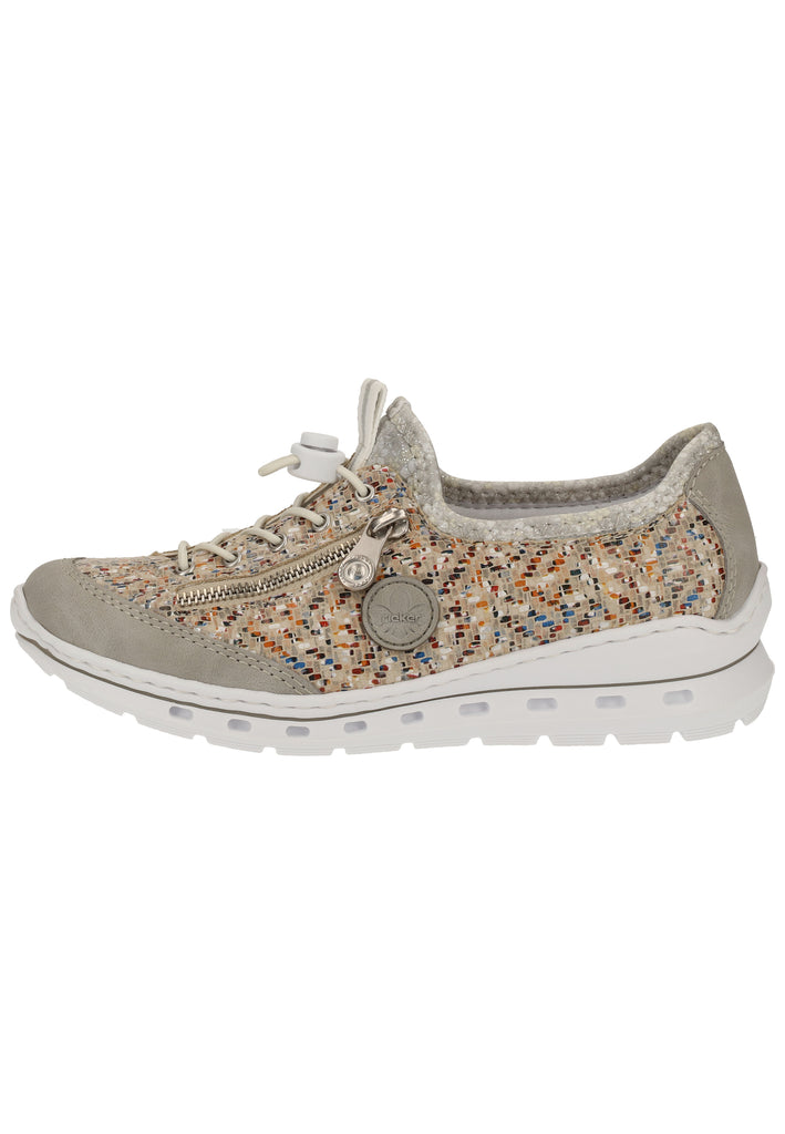 Rieker Sneaker Lederimitat Grau/Multi - surf4shoes