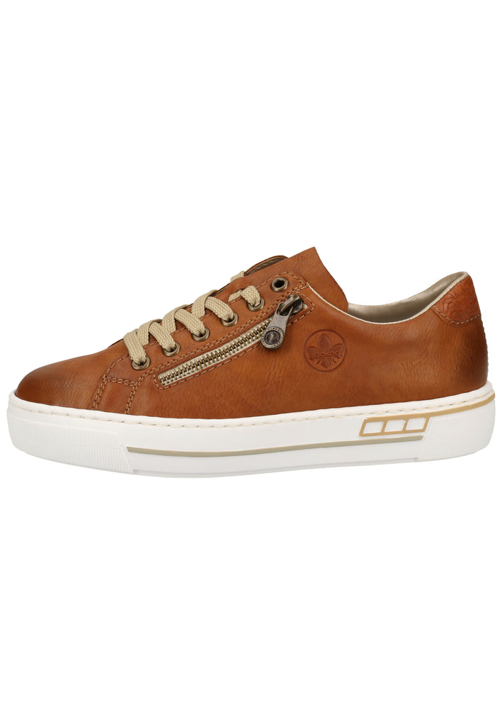 Rieker Sneaker Lederimitat Braun - surf4shoes