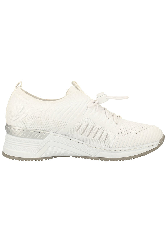 Rieker Sneaker Lederimitat/Textil Weiß - surf4shoes