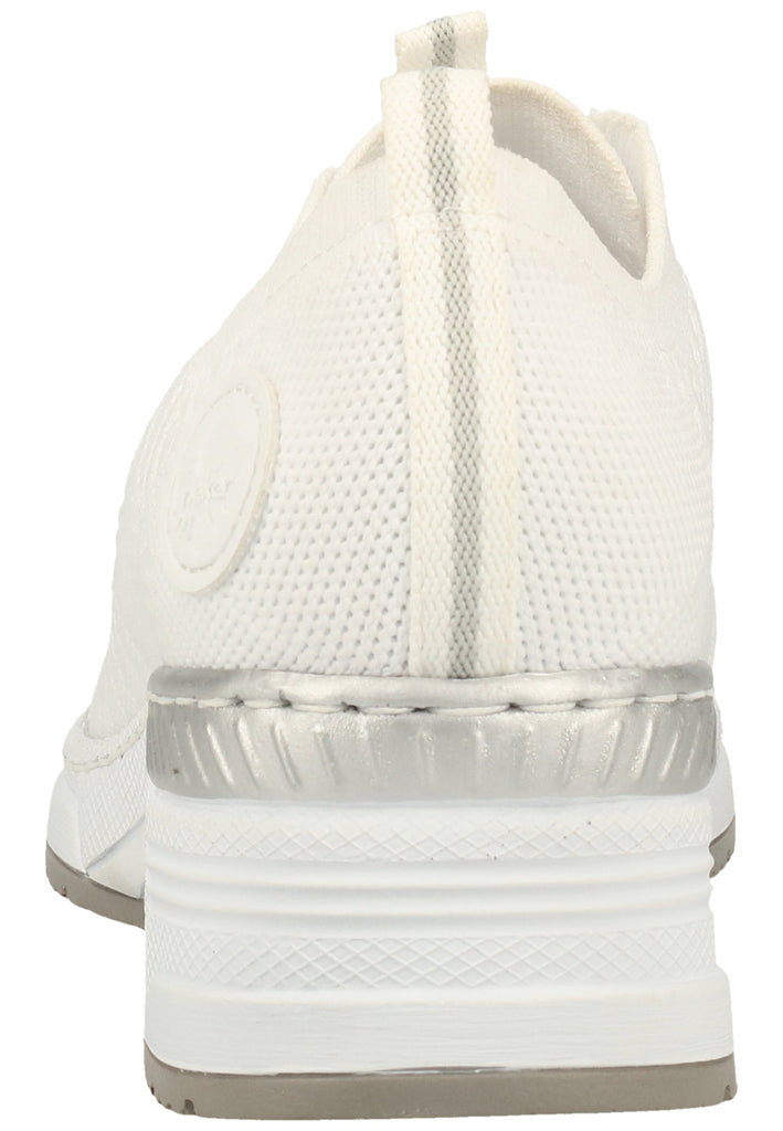 Rieker Sneaker Lederimitat/Textil Weiß - surf4shoes