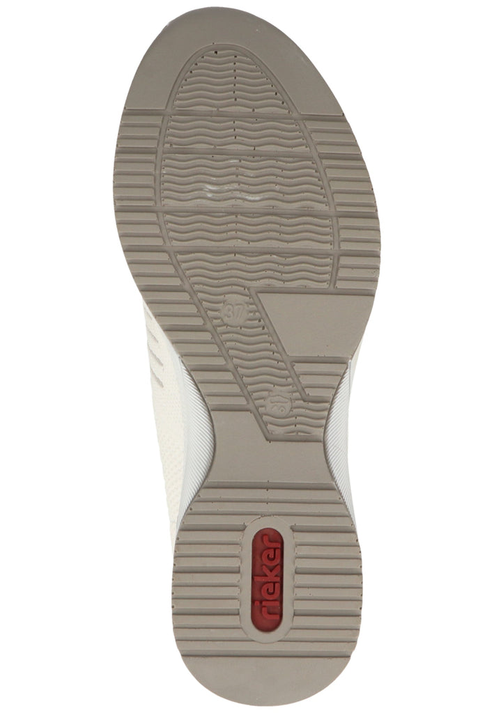 Rieker Sneaker Lederimitat/Textil Weiß - surf4shoes