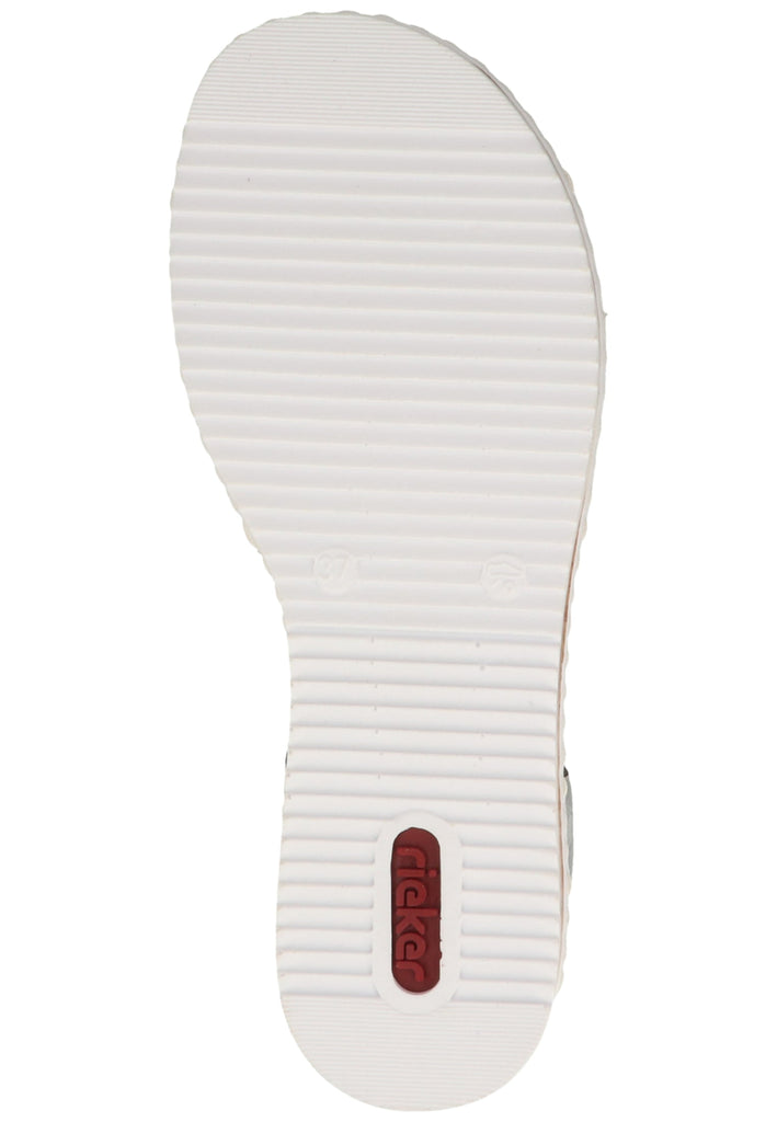 Rieker Sandalen Lederimitat Blau/Silber - surf4shoes