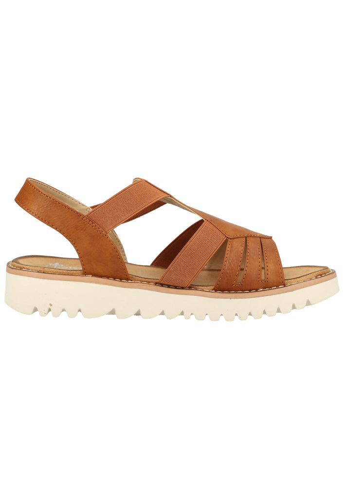 Rieker Sandalen Lederimitat Braun - surf4shoes