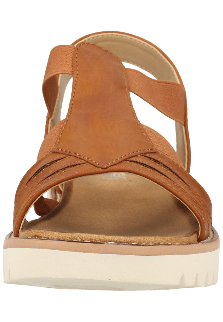 Rieker Sandalen Lederimitat Braun - surf4shoes