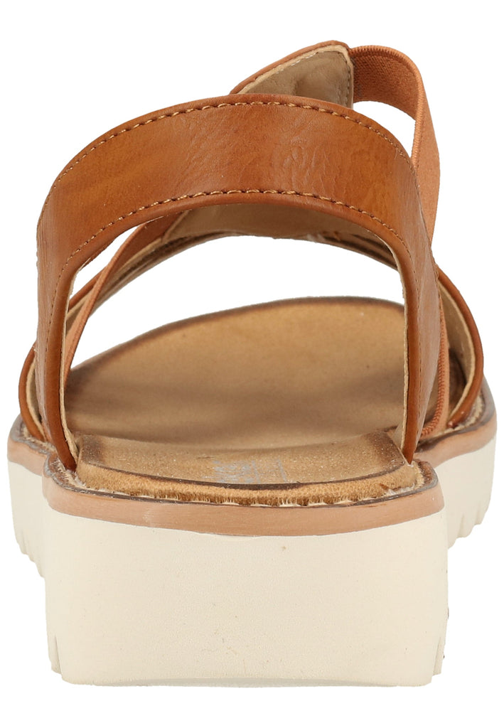 Rieker Sandalen Lederimitat Braun - surf4shoes
