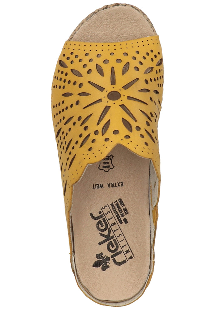 Rieker Pantoletten Glattleder Sun - surf4shoes