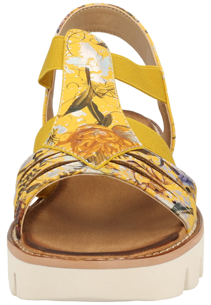 Rieker Sandalen Lederimitat Gelb - surf4shoes