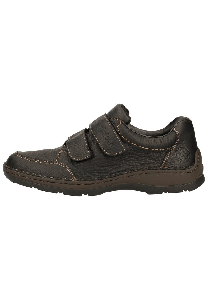 Rieker Halbschuhe Leder Schwarz - surf4shoes