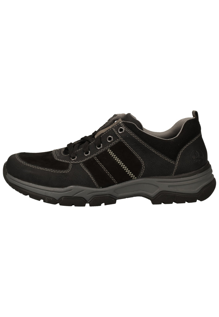 Rieker Halbschuhe Lederimitat Schwarz - surf4shoes
