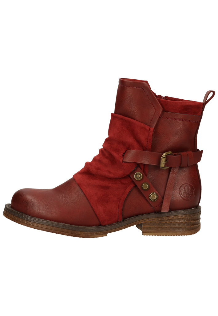 Rieker Stiefelette Lederimitat Wine - surf4shoes