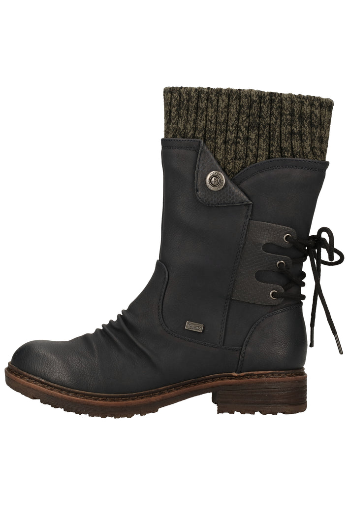 Rieker Stiefel Lederimitat Ozean Warmfutter - surf4shoes