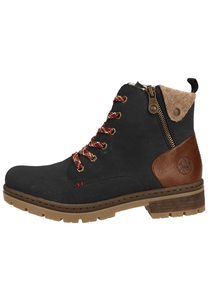 Rieker Stiefelette Lederimitat Pazifik Warmfutter - surf4shoes