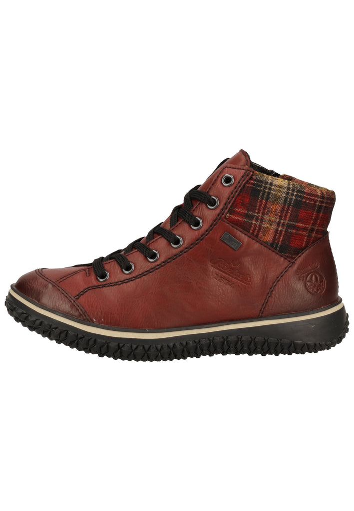 Rieker Stiefelette Lederimitat Wine Warmfutter - surf4shoes