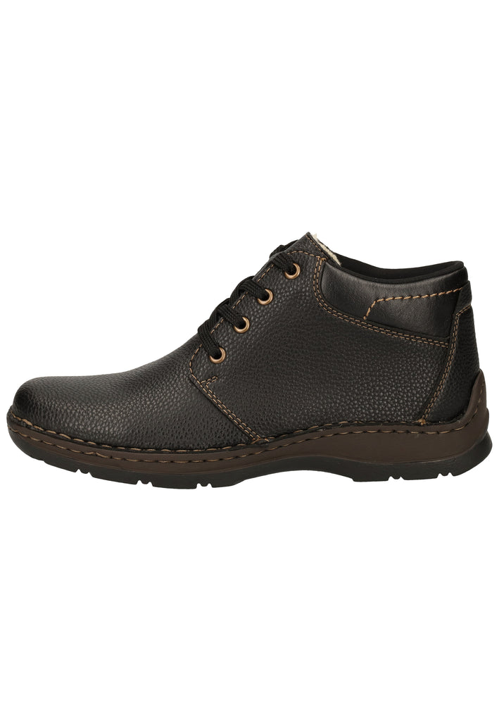 Rieker Stiefelette Lederimitat Schwarz Warmfutter - surf4shoes