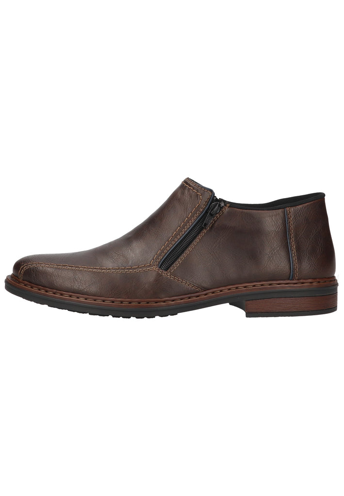 Rieker Stiefelette Lederimitat Kastanie - surf4shoes