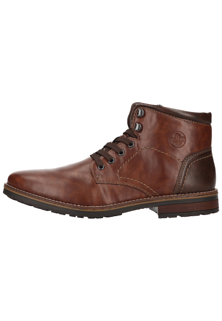 Rieker Stiefelette Lederimitat/Textil Wood Warmfutter - surf4shoes