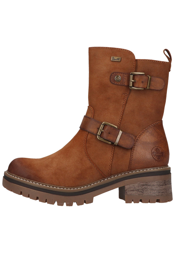 Rieker Stiefelette Lederimitat Reh Warmfutter - surf4shoes