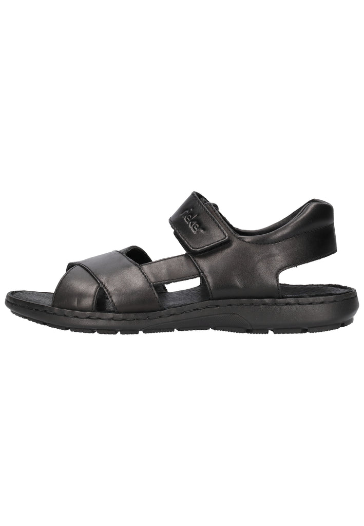 Rieker Sandalen Leder Schwarz - surf4shoes