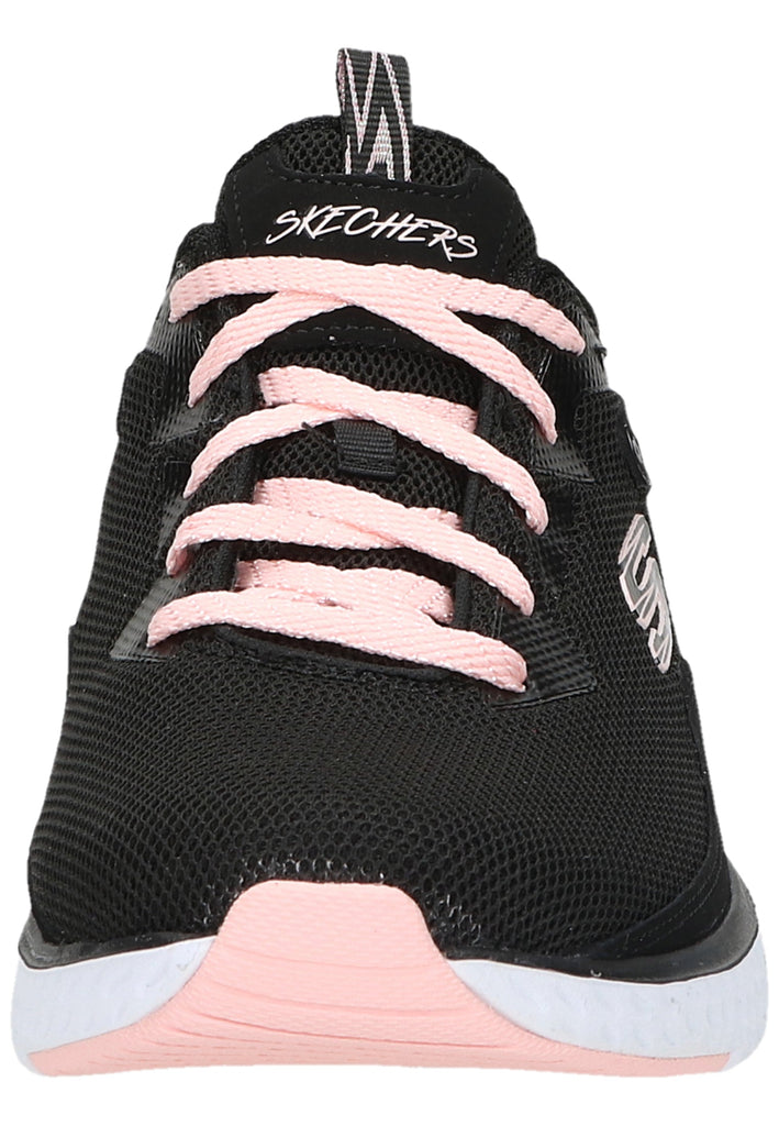 Skechers Sneaker Leder/Textil Schwarz/Pink - surf4shoes