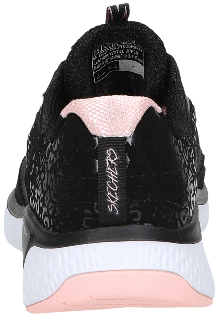 Skechers Sneaker Leder/Textil Schwarz/Pink - surf4shoes