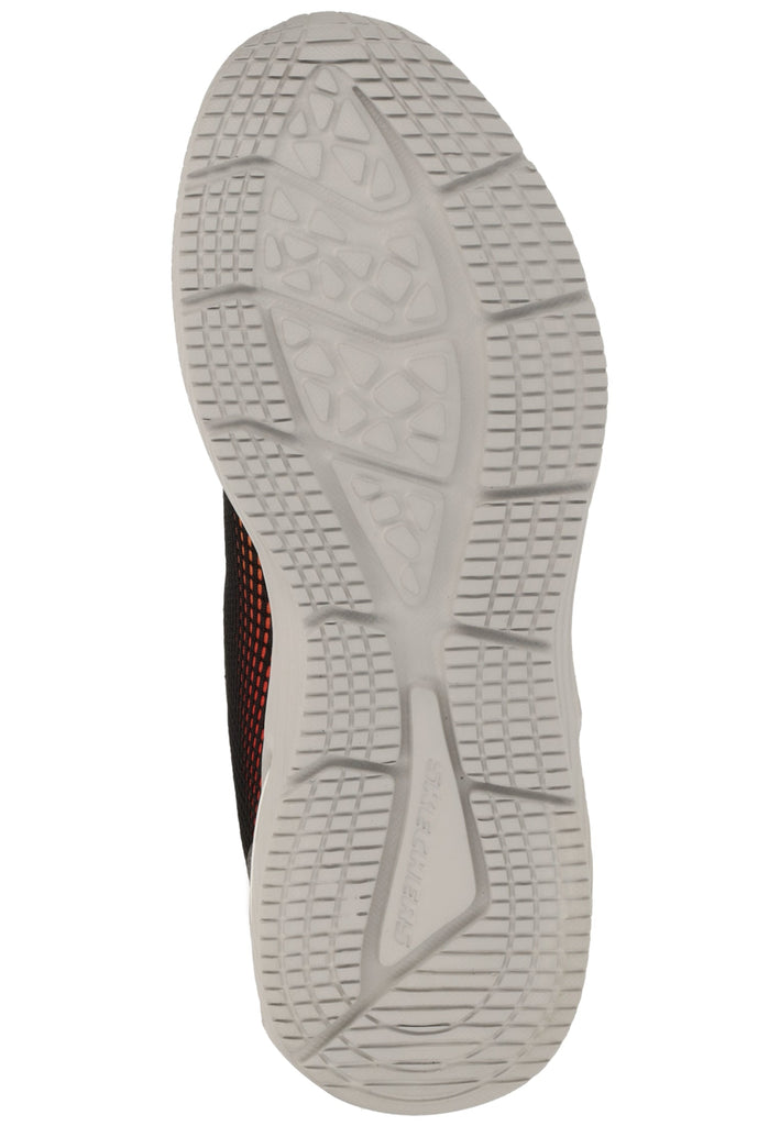 Skechers Sneaker Lederimitat/Textil Grau/Rot - surf4shoes