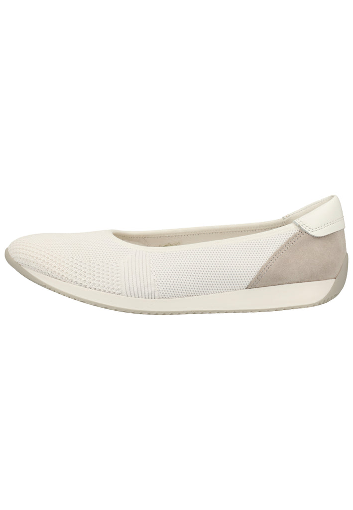 ara Ballerinas Leder/Textil Weiß - surf4shoes