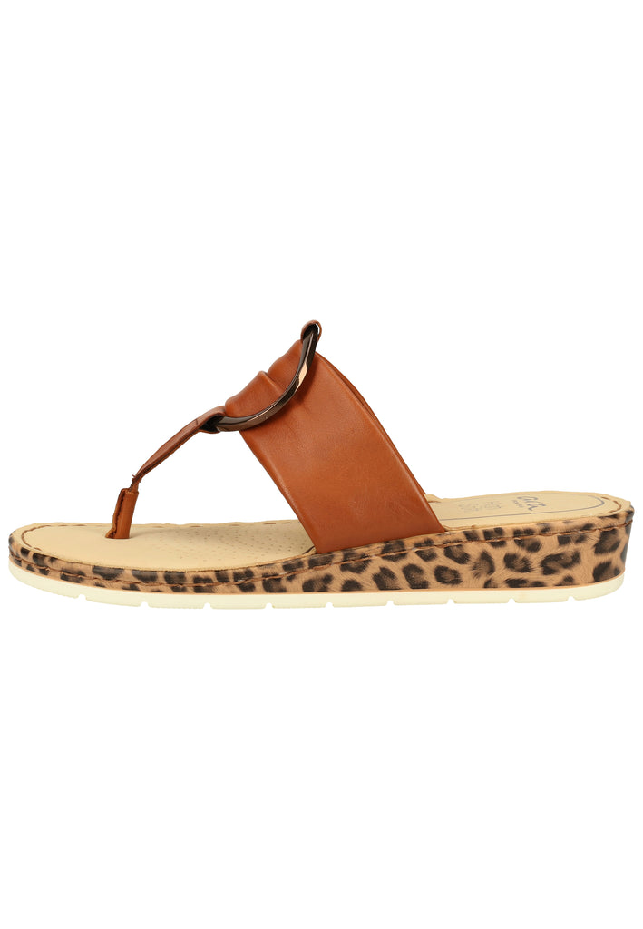 ara Pantoletten Glattleder Cognac - surf4shoes