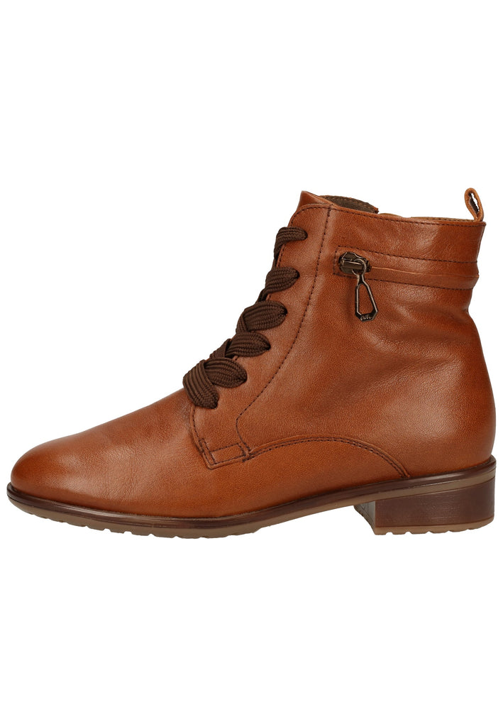 ara Stiefelette Glattleder Cognac Warmfutter - surf4shoes