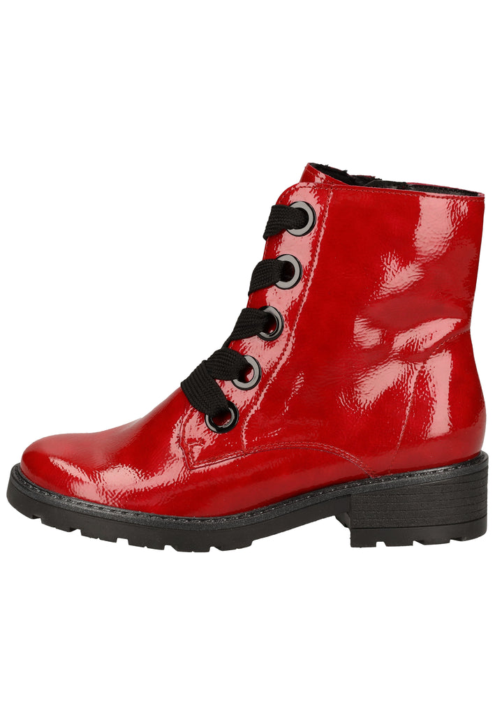 ara Stiefelette Lederimitat Rot - surf4shoes