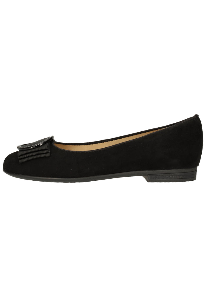 ara Ballerinas Veloursleder Schwarz - surf4shoes