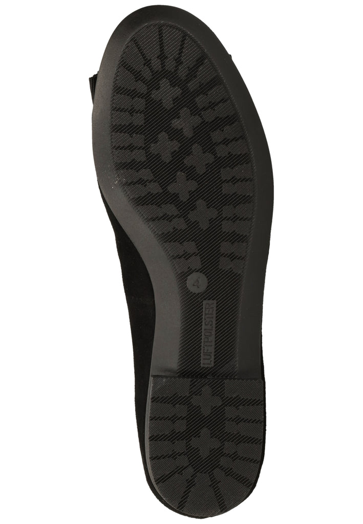 ara Ballerinas Veloursleder Schwarz - surf4shoes