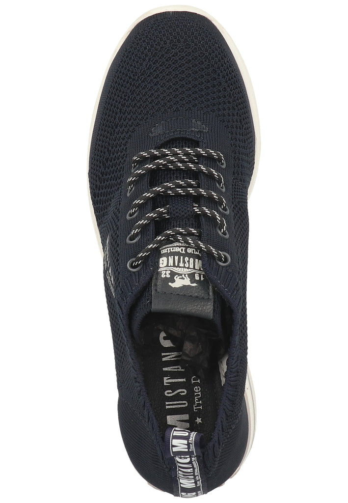Mustang Halbschuhe Lederimitat/Textil Navy - surf4shoes