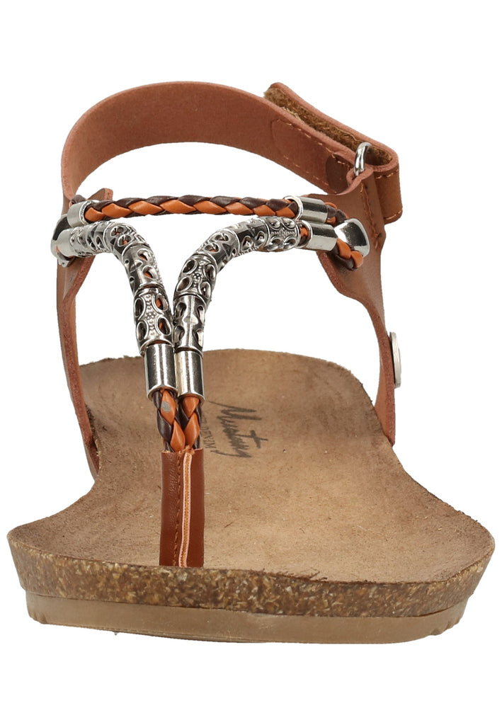 Mustang Sandalen Lederimitat Braun - surf4shoes