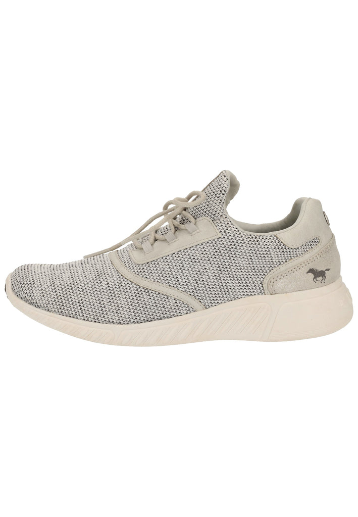 Mustang Sneaker Lederimitat/Textil Hellgrau - surf4shoes