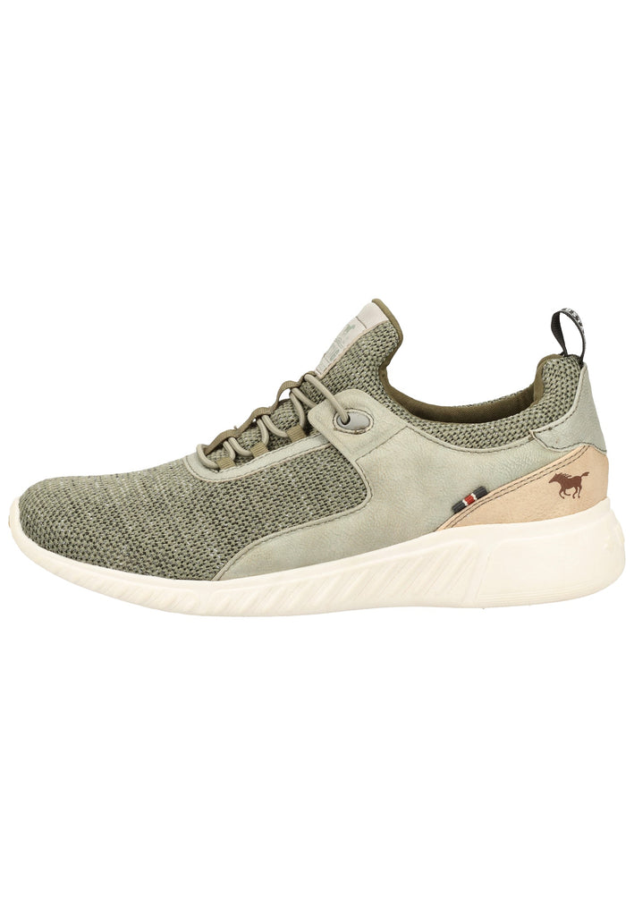 Mustang Halbschuhe Lederimitat/Textil Dunkelgrün - surf4shoes