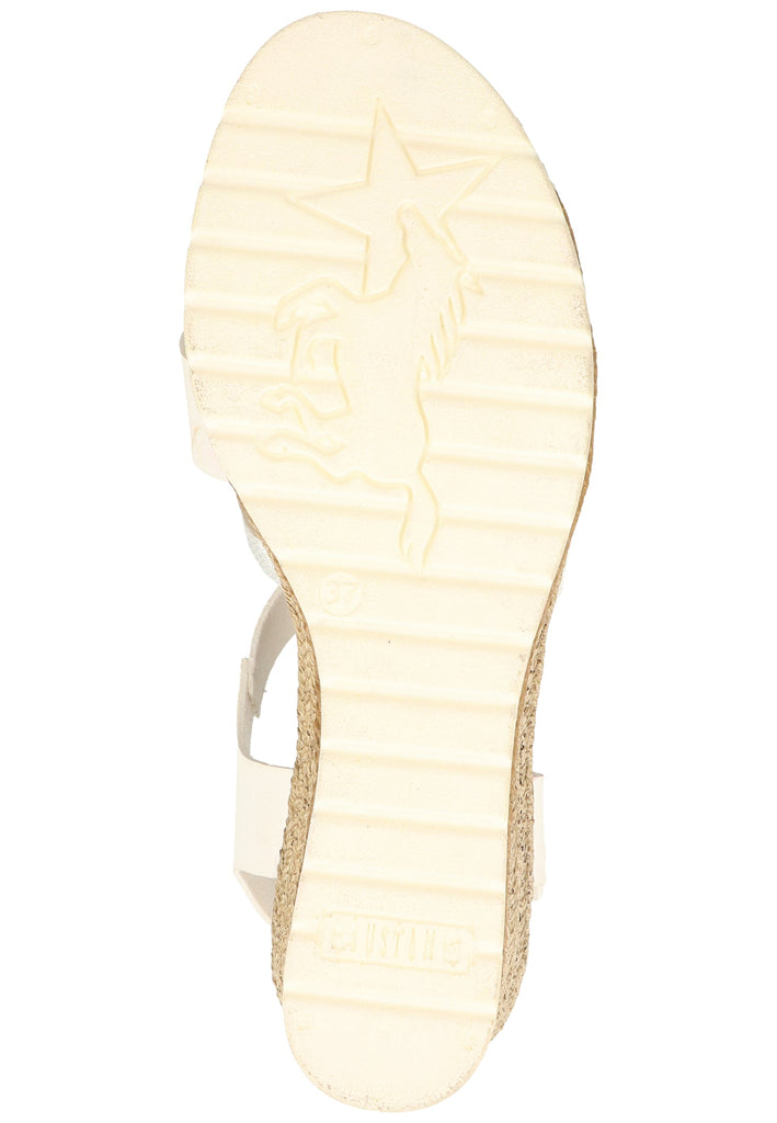Mustang Sandalen Lederimitat Weiß - surf4shoes