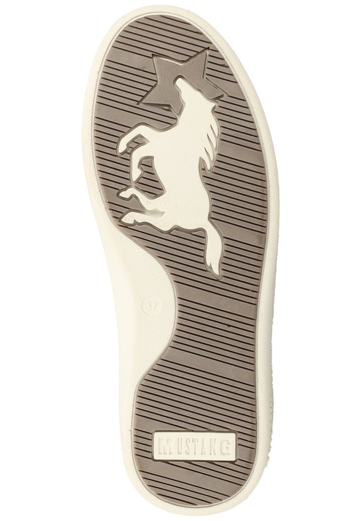 Mustang Halbschuhe Lederimitat/Textil Weiß - surf4shoes
