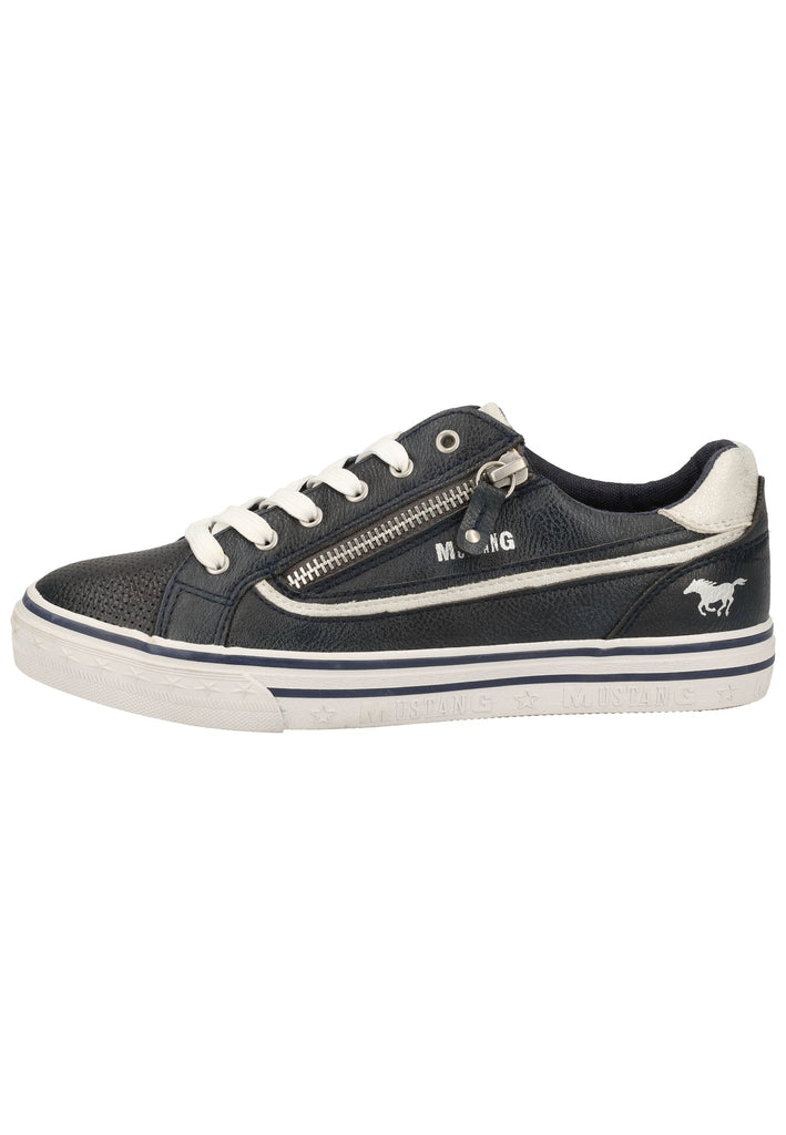 Mustang Sneaker Lederimitat/Textil Navy - surf4shoes