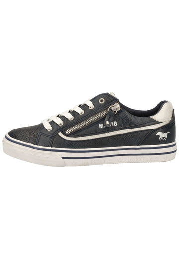 Mustang Sneaker Lederimitat/Textil Navy - surf4shoes